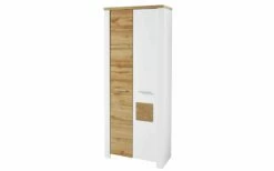 Garderobenschrank Materio, Weiß/Eiche-Altholz Nachbildung