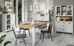 Buffetaufsatz Landside, Lichtgrau Melamin, Artisan Eiche Nachbildung -HARDECK Verkäufe 1025360