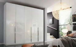 Drehtürenkleiderschrank Montclar, Alpinweiß, Breite 251 Cm