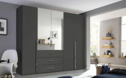 Drehtürenkleiderschrank Montclar, Graphit, Breite 251 Cm