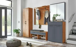 Garderobenkombi Nostro, Wildeiche-Nachbildung