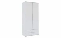 Drehtürenkleiderschrank Rasant, Alpinweiß, Breite Ca. 85 Cm