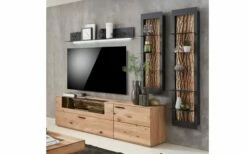 Hartmann Wohnwand Runa, Kerneiche Natur Gebürstet