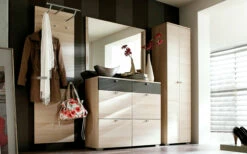 Garderobenkombination Una, Bardolini Eiche-Nachbildung