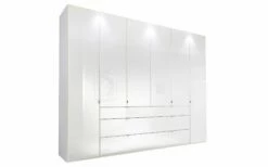 Drehtürenschrank Eastside, Alpinweiß, 6-türig Und 3 Schubkästen, Breite Ca. 300 Cm