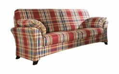 3-Sitzer Sydney In Rot Kariert