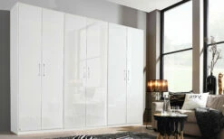 Drehtürenschrank Lissabon In Alpinweiß, Hochglanz, 6-türig, Breite Ca. 271 Cm