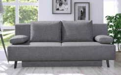 Querschläfer Sweet In Grau-blau Meliert, Mit Bettkasten, Liegefläche Ca. 140 X 193 Cm