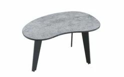 Beistelltisch Silverstone, Keramik Zimentgrau